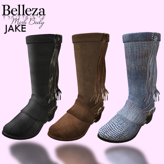 Second Life Marketplace FRINGE BOOTS BELLEZA JAKE