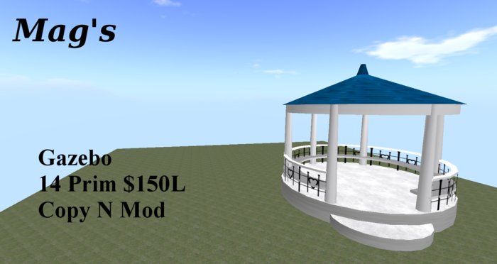 Gazebo With Heart Handrail