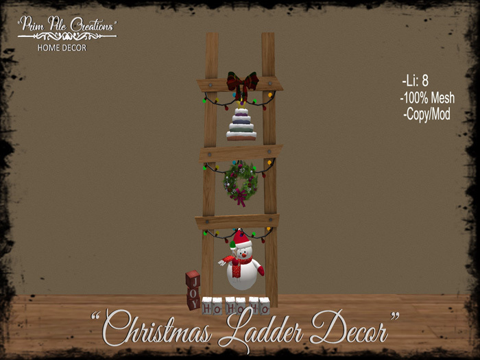 ~PPC~ Christmas Ladder Decor
