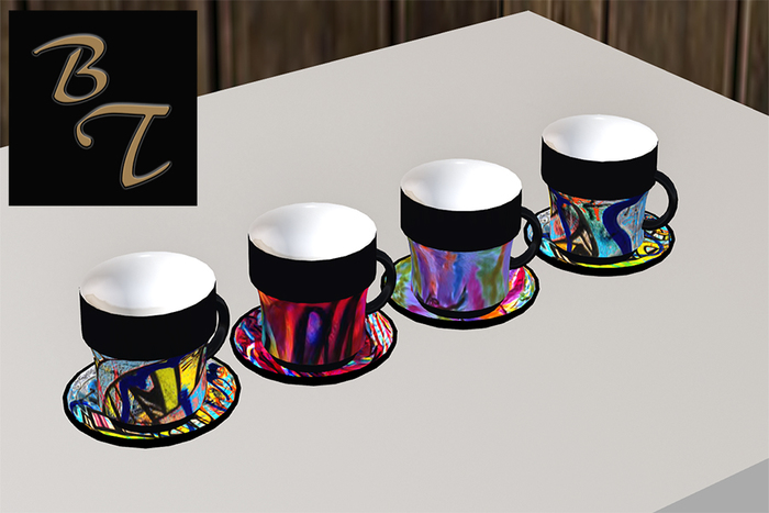Gift Box, Coffee Mugs & Saucers