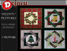 ^^Dejavu^  Full Perm  Christmas Quilt Textures
