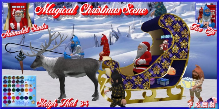 F.G.M.N/Magical Christmas Scene/Animated Santa