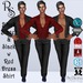 Black blazer slacks w red dress shirt ad board mp