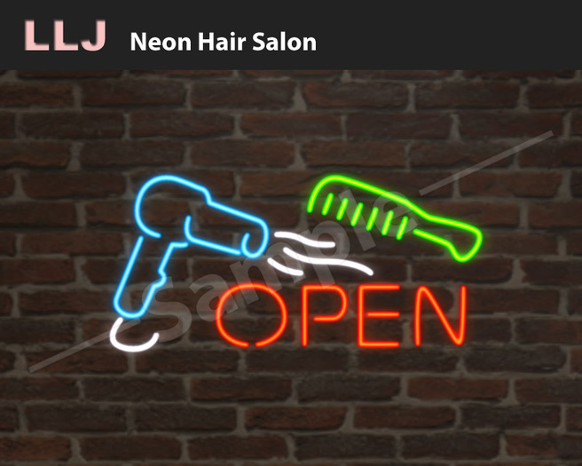 LLJ Neon Hair Salon