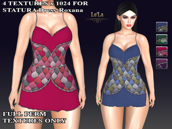 STATURA Dress-Roxana Textures Pack 3