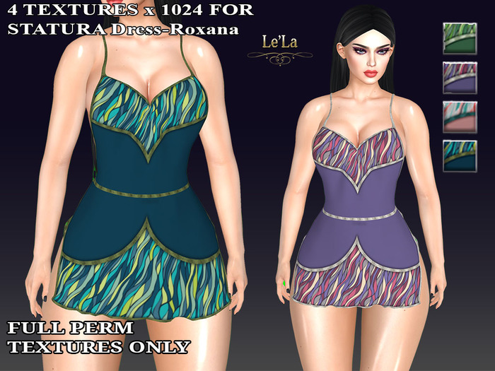 STATURA Dress-Roxana Textures Pack 4