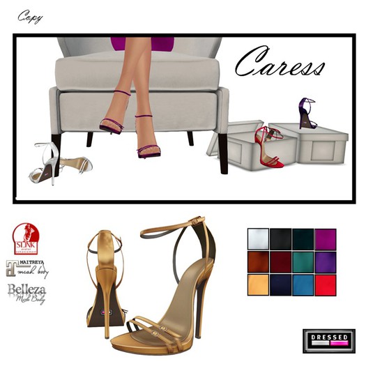 ::DBL:: Caress HIGH Heels (12 Colors) Belleza/Maitreya/Slink