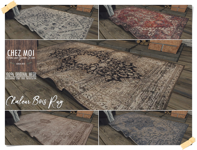 Chaleur Bois Rug ♥ CHEZ MOI