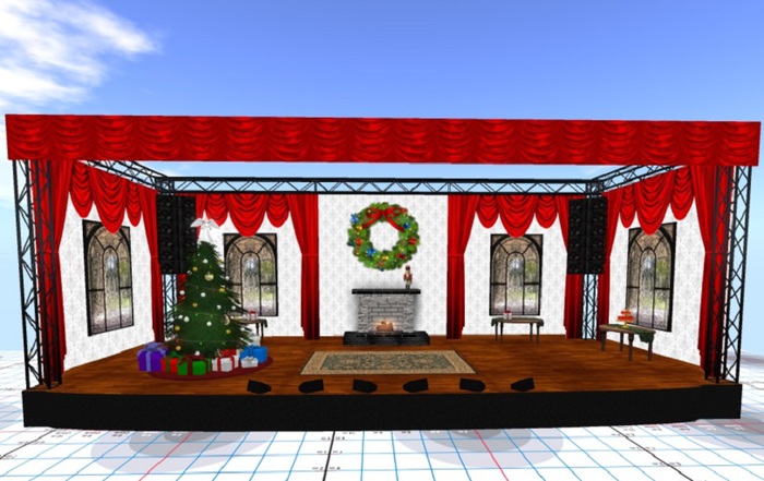 Victorian Home Christmas Stage