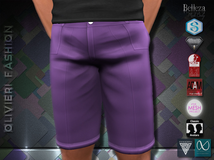 BRANDEN SHORTS - ROYAL LILAC