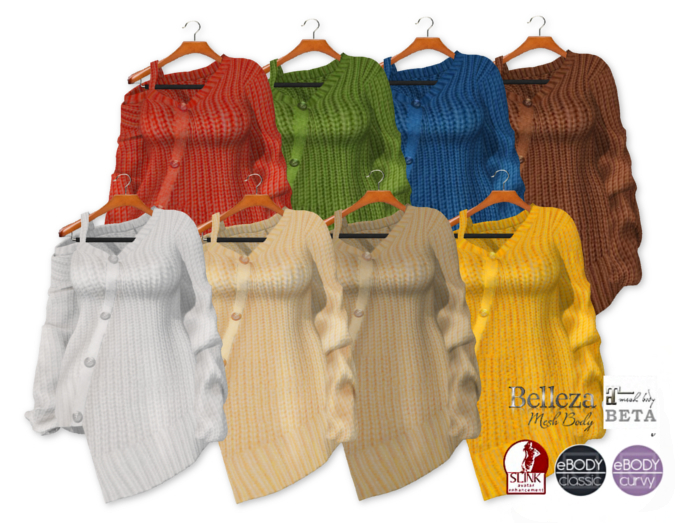 {amiable}Mesh Loose One-shoulder Knit Cardigan Top(FAT PACK)