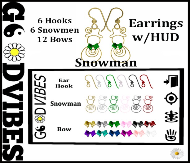 * MP Snowman Earrings DEMO