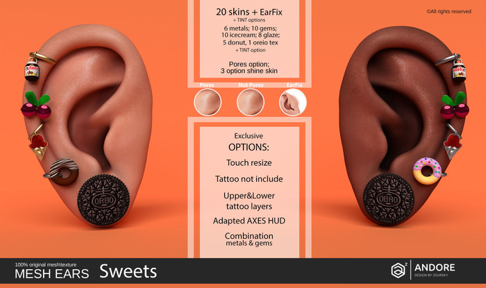 :ANDORE: - :Mesh Ears: - Sweets