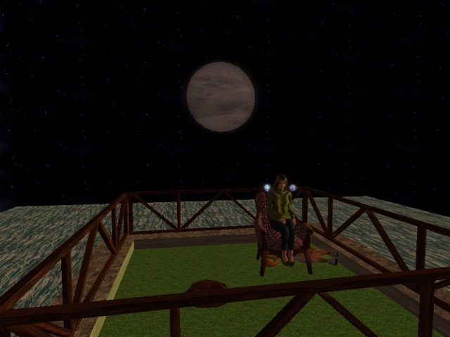Moonlit island in water sky box mesh 4 styles v 3 boxed