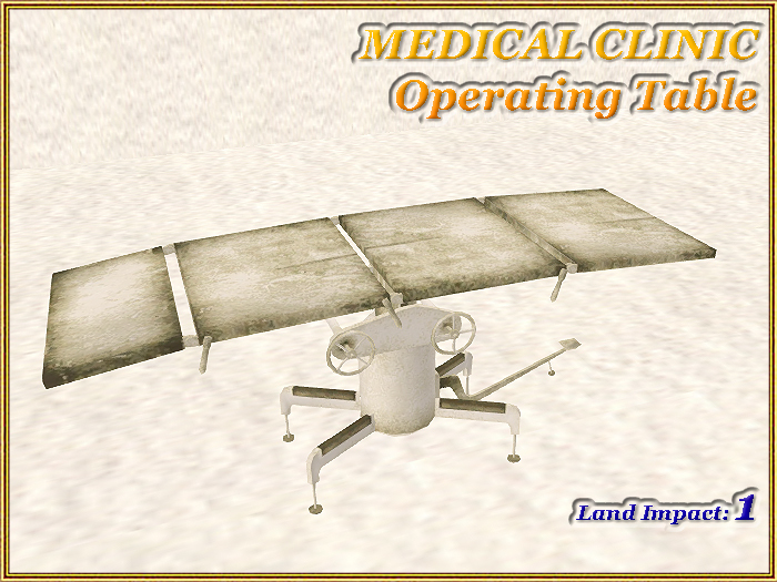 MEDICAL CLINIC Operating Table