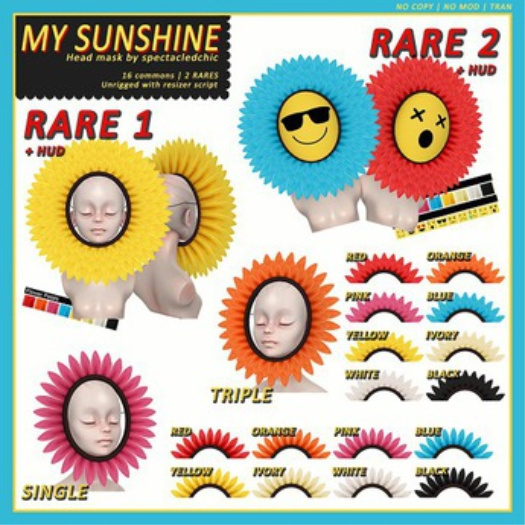 [spectacledchic] MY SUNSHINE gacha triple - white