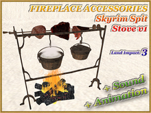 FIREPLACE ACCESSORIES Skyrim Spit Stove v1 (3 LI) ( Full perm )