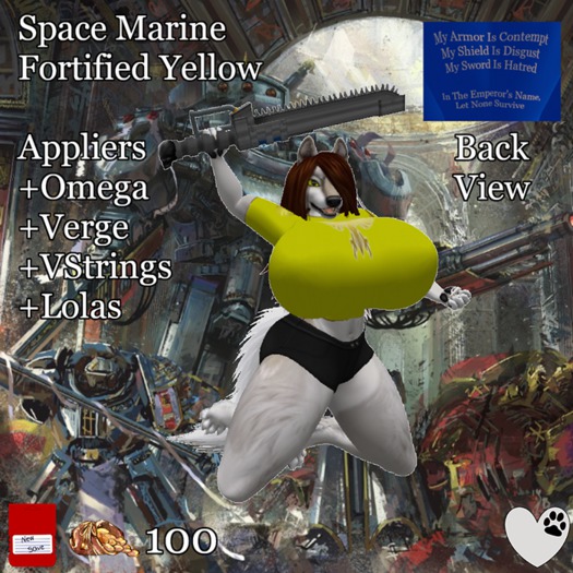 (New Save): Space Marine - Fortified Yellow