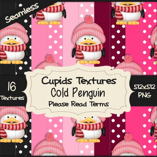 *Cupids Textures * 16 COLD PENGUIN
