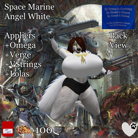 (New Save): Space Marine - Angel White