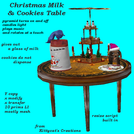 Christmas Milk & Cookies Table
