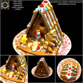 GD MESH FULL PERM CHRISTMAS PLATE GINGERBREAD HOUSE
