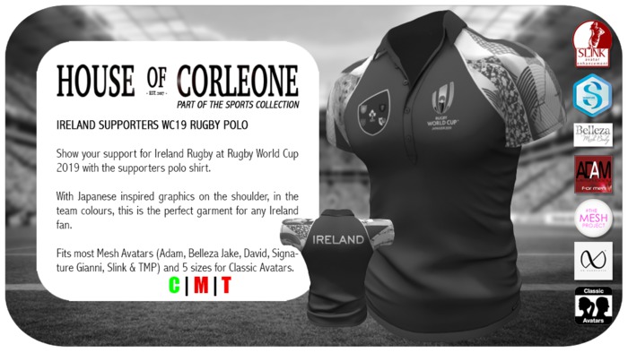 DEMO - Ireland Supporters WC19 Rugby Polo