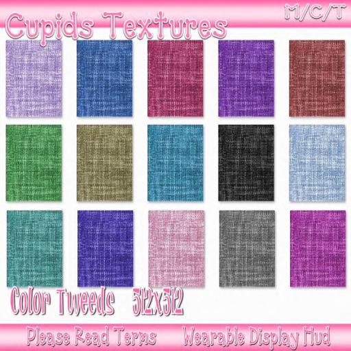 15 COLOR TWEEDS Textures