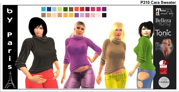 Cara Sweater - Maitreya, Tonic, Slink, Belleza, Legacy DEMO