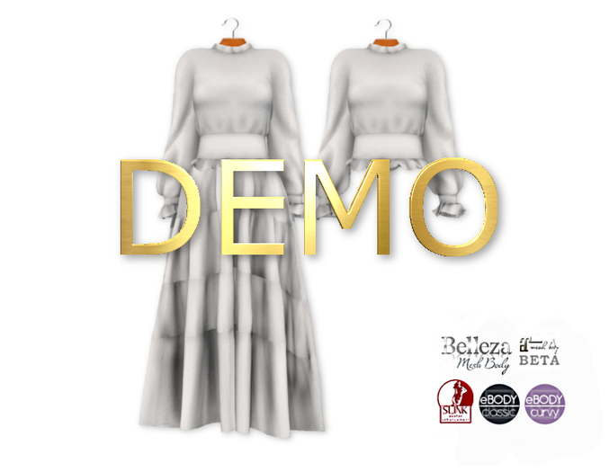 {amiable}Mesh Two Way Classical Maxi Dress(DEMO)