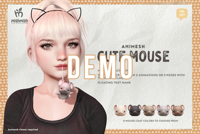 MishMish - Cute Mouse (mouth attachment) DEMO