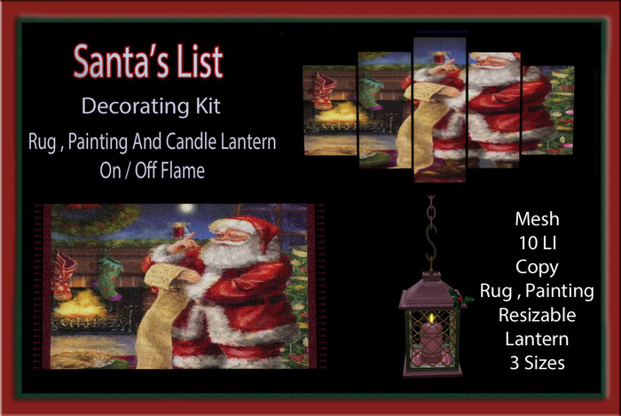 Santa's List   Decorating Kit