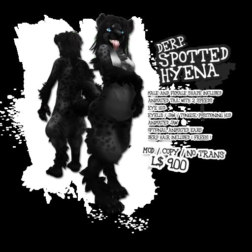 DERP. Spotted Hyena [Black]