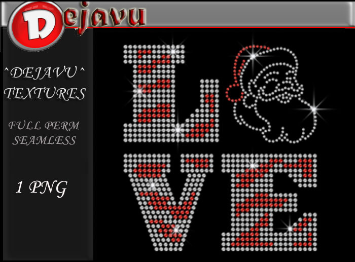 ^^Dejavu^ Full Perm Rhinestone Christmas   Png 01
