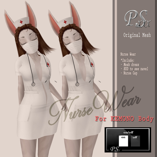 *~PS~*NurseWear:Kemono(White)