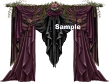 Mauve & Black Dark Drapery.png Texture CMT
