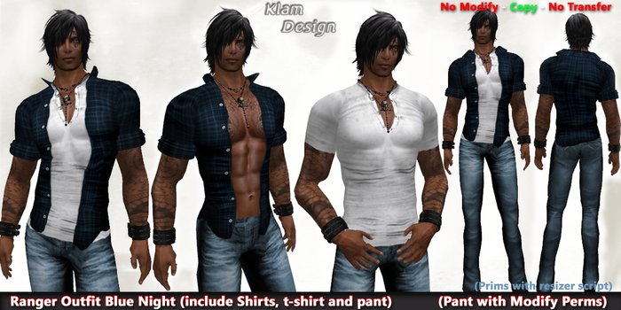 Ranger Outfit Blue Night - Klam Design