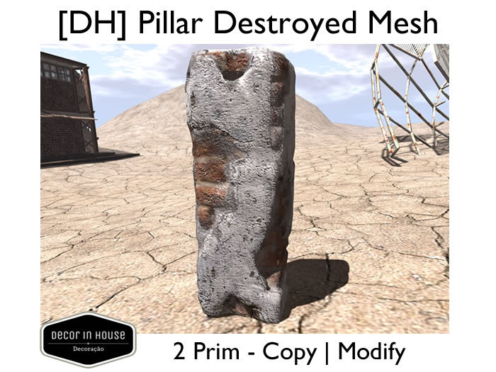 Destroyed Pillar Mesh 