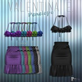 :V.e. Penelope Skirt BW Dots COMMON