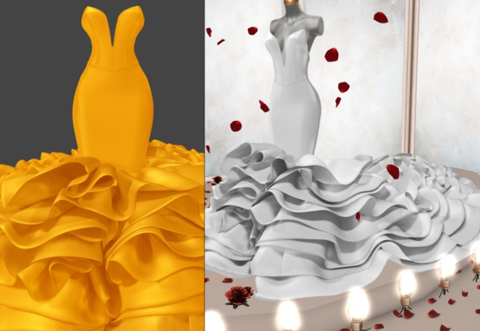 Malena Monarch Gown Yellow