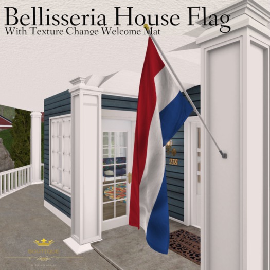 Bellisseria House Flag ~ Texture Change Welcome Mat Set - NETHERLANDS (Boxed)