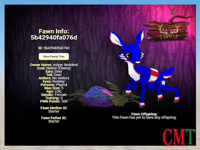 Fawns Log - Nation female