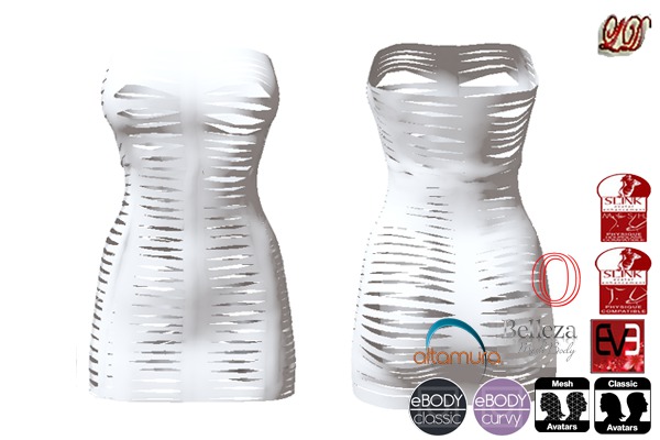 {LD}FULL PERM-Mini Slit Dress-DEMO