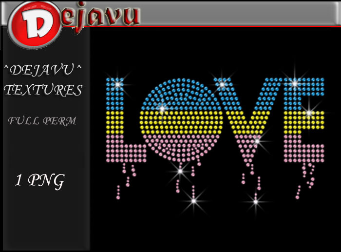 ^^Dejavu^ Full Perm Rhinestone Love   Png 01