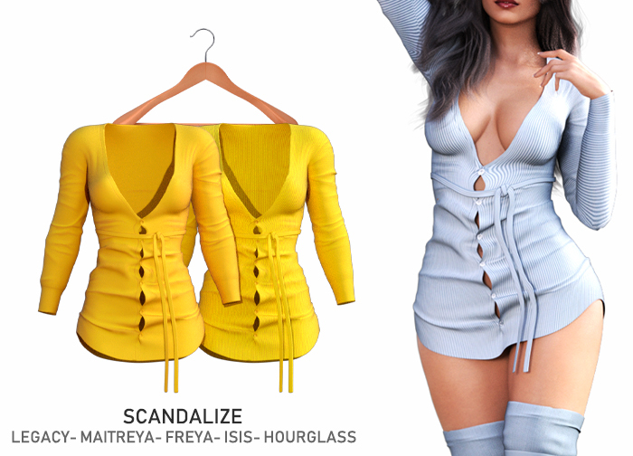 SCANDALIZE. Cahna. Yellow