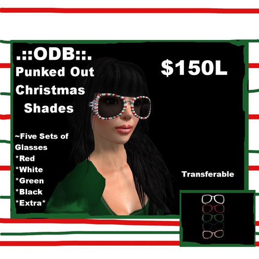 .::ODB::. Punked Out Christmas Shades{Boxed}