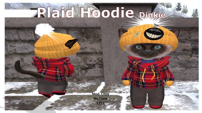 Plaid Hoodie Dinkie Box