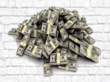  Money Bundle Wall Decal - Full Perm 