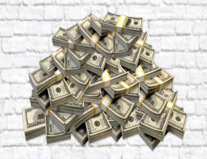Money Stack Wall Decal - Full Perm