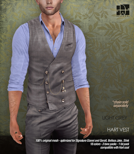 [Deadwool] Hart vest - light grey
